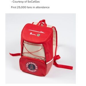 Angels Baseball cooler backpack